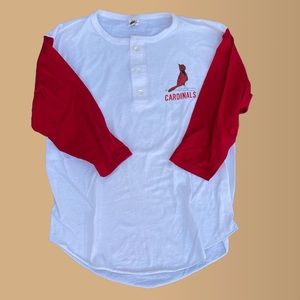 Vintage 80s Cardinals Baseball Shirt Single Stitch Size Large
